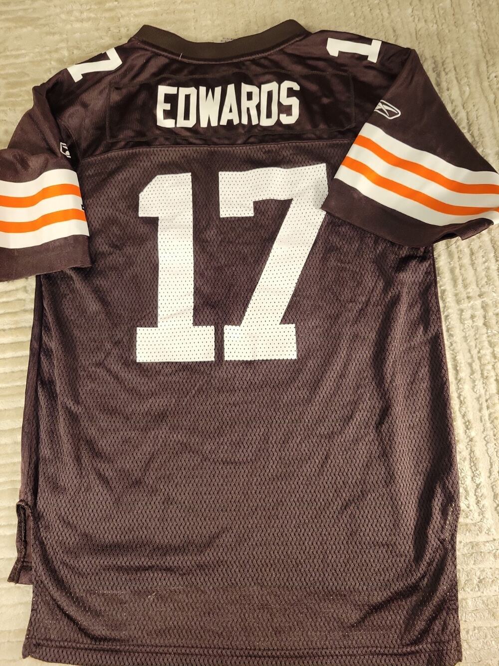 Reebok Braylon Edwards Cleveland Browns Jersey Youth Medium 10-12 Football Boys